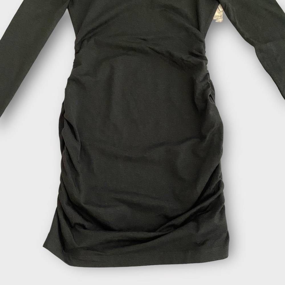 Vuori Women Long Sleeve Halo Essential Dress Size XS DreamKnit Black Heather NWT - Picture 3 of 9